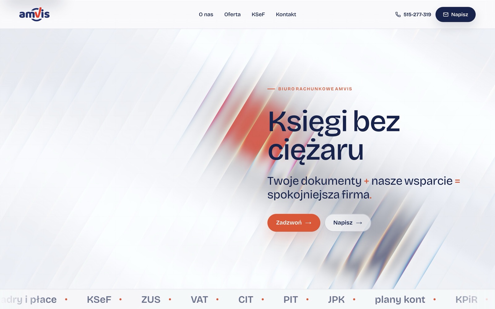 Amvis accounting office homepage