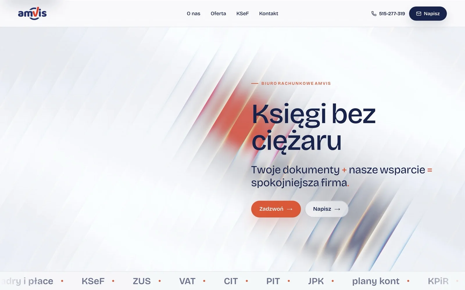 Amvis accounting office homepage
