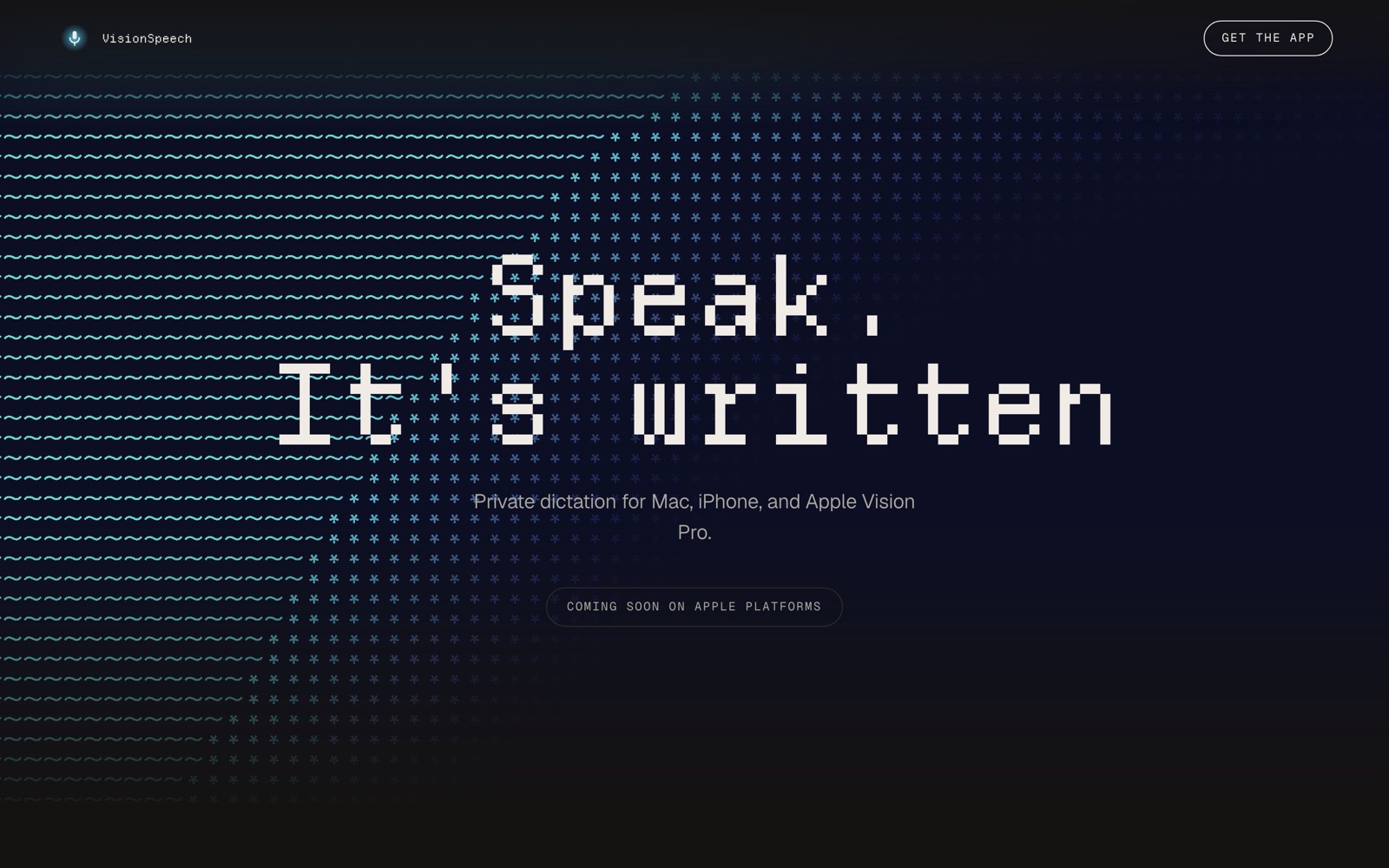 VisionSpeech homepage