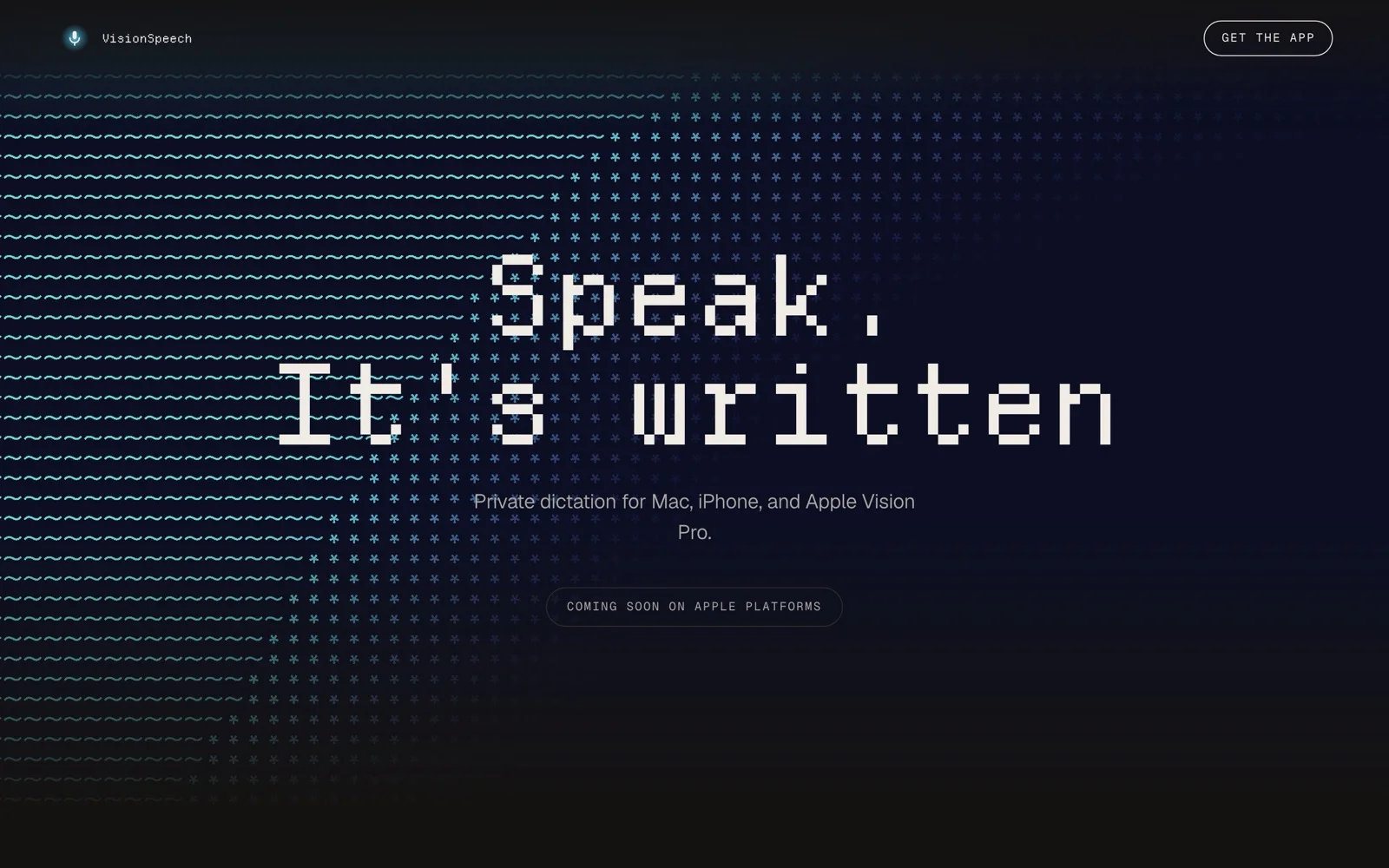 VisionSpeech homepage